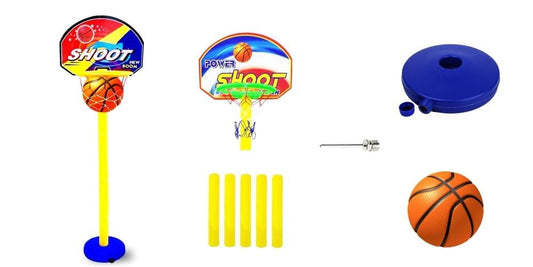 Basketball Set with Adjustable Stand for Kids Indoor and Outdoor Game