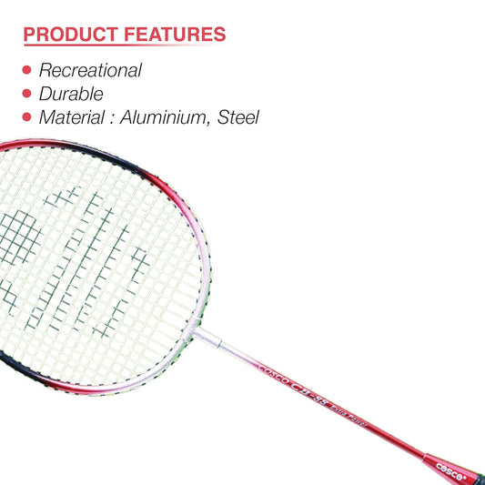 Aluminium Badminton Racquet for Beginners & Intermediates | Durable Frame with Full Cover Bag (Pack of 2)
