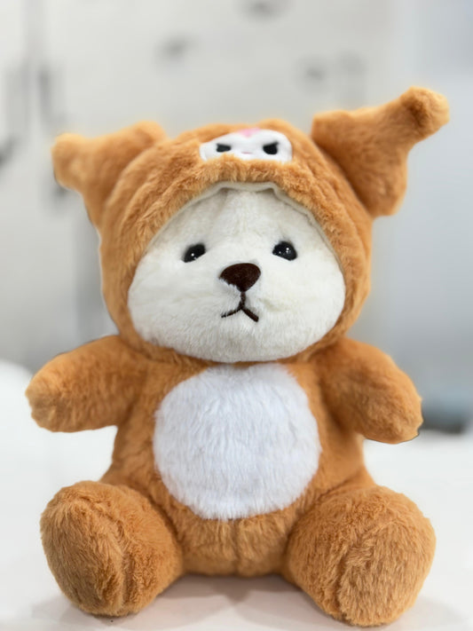 Soft Toy | Adorable Teddy With Hoodie In Light Brown Color | 30cm