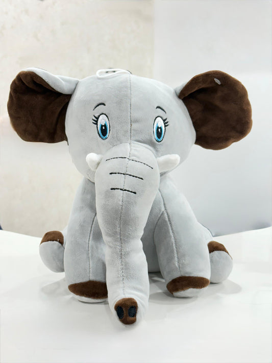 Soft Toy | Adorable Elephant In Grey Color | 30cm