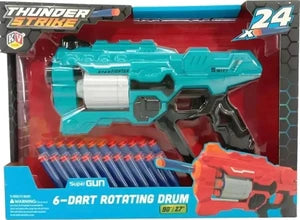 Thunder Strike Super Gun with 6-Dart Rotating Drum