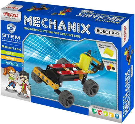 Mechanix Robotix-1 Motorized STEM/STEAM Educational Toy, Building and Construction Set